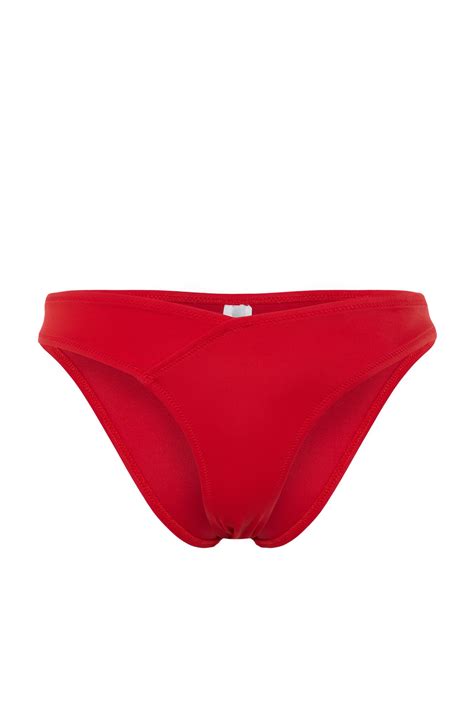 Trendyolmilla Kırmızı V Kesim Regular Bikini Altı TBESS BA Fiyatı Yorumları Trendyolmilla