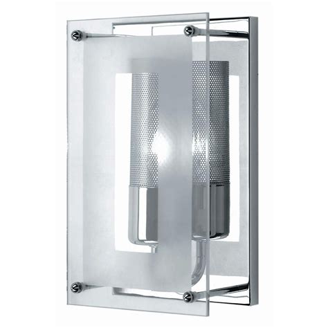 Illumine 1 Light Wall Sconce Chrome Finish Clear Glass The Home Depot Canada