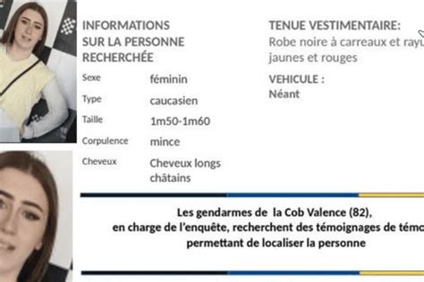 Disparition d une adolescente de 16 ans un appel à témoins lancé après