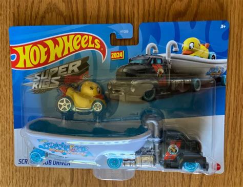 HOT WHEELS Super Rigs Scrubba Dub Driver Canard N Roll Jaune Neuf EUR PicClick FR