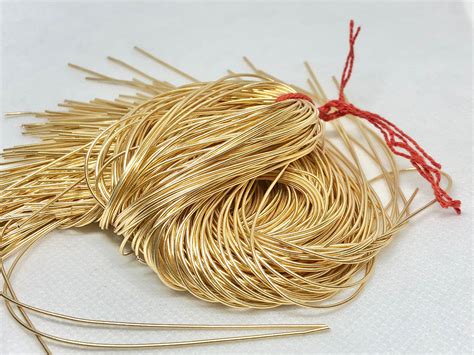 Stiff French Bullion Wire In Champagne Color For Hand Embroidery Work