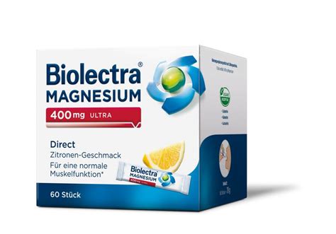 Biolectra Magnesium Ultra Direct Mg Zitrone St Shop Apotheke