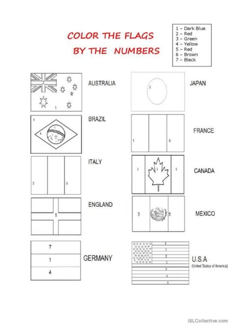 157 Flags English Esl Worksheets Pdf And Doc в 2024 г Флаг