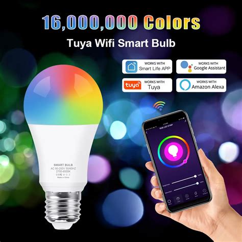 AMPOULE LED 15W Light Bulb x 4 PCS Lampe connectée Tuya WiFi E27 15W