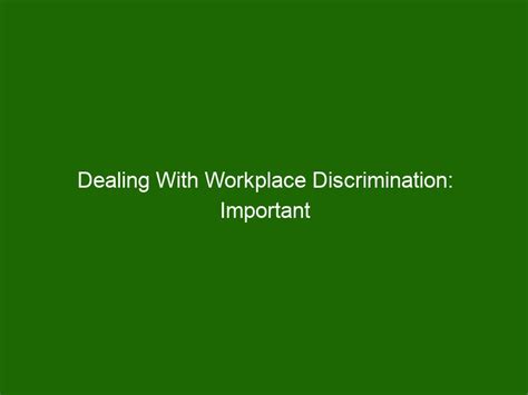 Dealing With Workplace Discrimination Important Tips For Managers Health And Beauty