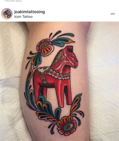 Pin By Carrie S On Dala Horse Swedish Tattoo Body Art Tattoos Red