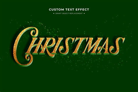 Christmas Text Effects On Yellow Images Creative Store 110894