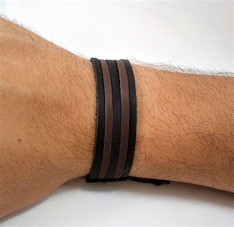 Pulseira Masculina Em Couro Elo Produtos Especiais