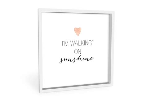 Hartschaumbild Confetti Cream I M Walking On Sunshine Wall Art De