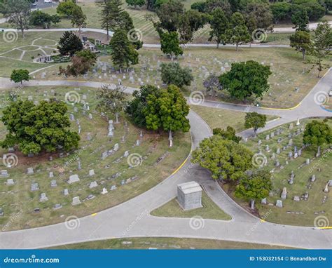 Aerial View Of Greenwood Memorial Park And Mortuary Editorial Stock