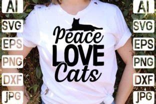 Peace Love Cats Svg Graphic By Creative Design 24 Creative Fabrica