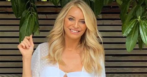 Tess Daly S Hottest Snaps Teeny Bikini Thigh High Split And Nothing But A Towel Daily Star