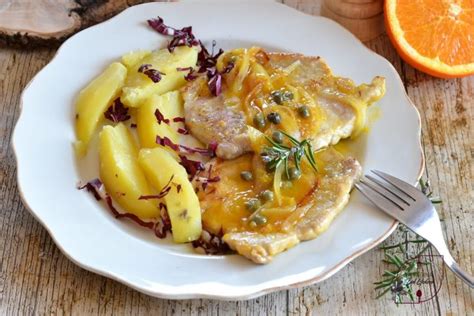 Scaloppine Di Maiale Con Arancia E Capperi Fettine Di Lonza Morbidissime