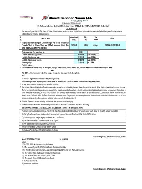 Fillable Online Nit No Repairing Of Faulty Radiator Servicing Of