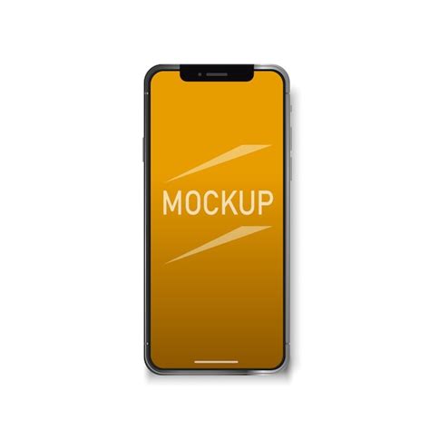 Premium Vector Full Screen Smartphone Mockup Design Premium Mobile