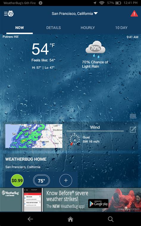 Amazon Weatherbug Free Local Weather Forecast Radar Map