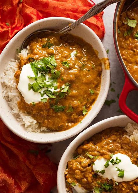 Lentil Curry Mega Flavour Lentil Recipe Recipetin Eats