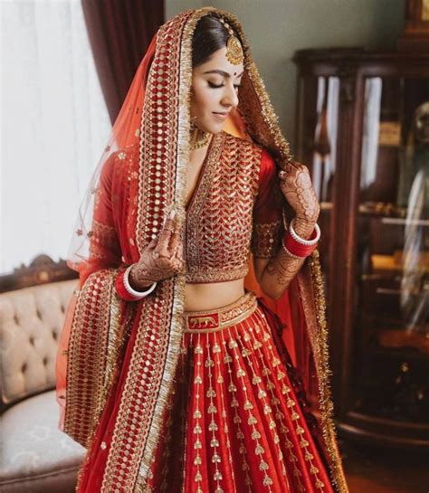 Red Net Embroidery Sabyasachi Bridal Dupatta For Wedding Etsy