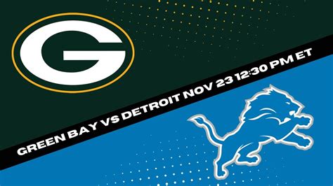 Detroit Lions Vs Green Bay Packers Prediction And Picks Thanksgiving