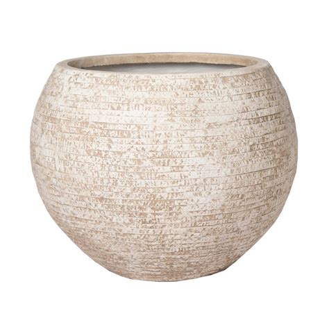 M Collections Bowl Clayfibre Pot Utah Large Mitre