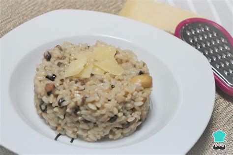 Risotto de champiñones Receta italiana FÁCIL