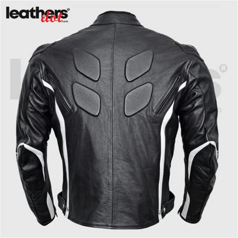 Cowhide Racing Leather Motorcycle Jacket With Ce Body Armor