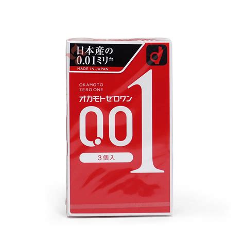 Okamoto Condoms Zero One 001 Condoms Ultra Thin 001mm 3 Pcs Merry Seasons