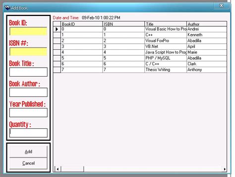 Library System Sourcecodester