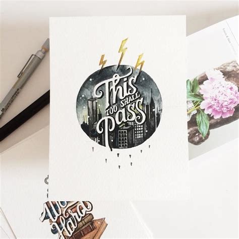 Watercolor Lettering Quotes by June Digan