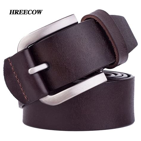 Aliexpress Buy 100 Cowhide Genuine Leather Belts For Men Brand