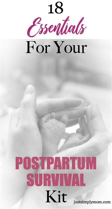 Essentials For Your Postpartum Survival Kit To Help Heal Faster