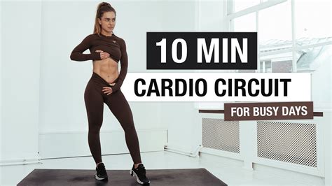 10 Min Cardio Workout Burn Calories At Home Youtube