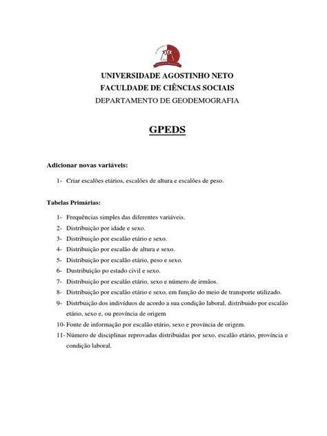 Gpeds Orientações Pdf