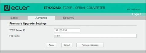 Ecler ETH232AD TCP IP Serial Converter User Manual