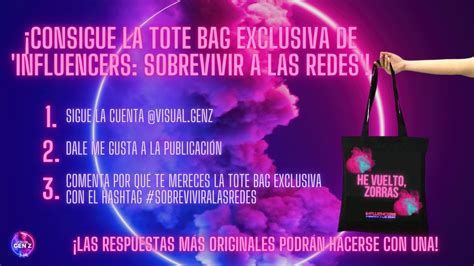 Quiero La Tote Bag Exclusiva De Influencers Sobrevivir A Las Redes