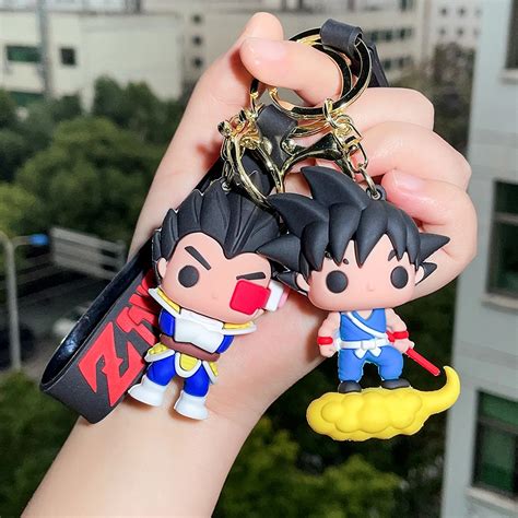 New Dragon Ball Keychain Cartoon Anime Keychains Beerus Son Goku Ozaru