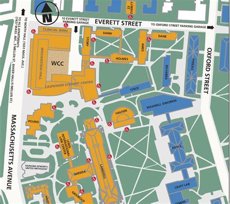 Harvard Yard Campus Map