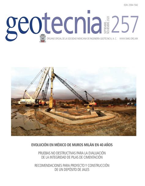 Revista Geotecnia 257 septiembre noviembre 2020 by Helios Comunicación