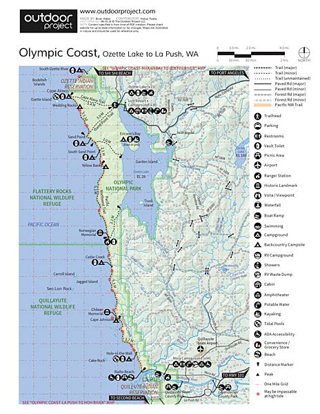 Olympic National Park Beaches Map