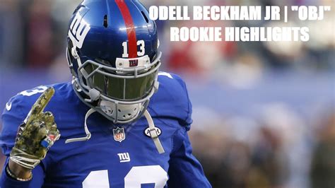 Odell Beckham Jr Obj Highlights New York Giants Youtube