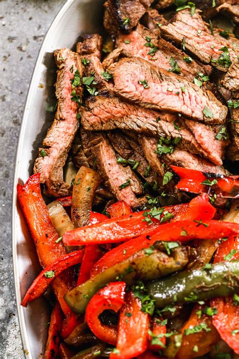 Beef Fajitas How To Make Tender Steak Fajitas Wellplated