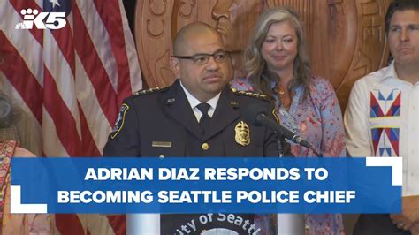 Adrian Diaz Named Chief Of Seattle Police Department Youtube