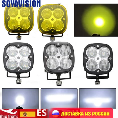 1 2 pces 40w 3 Polegada ponto inundação feixe combinado led trabalho