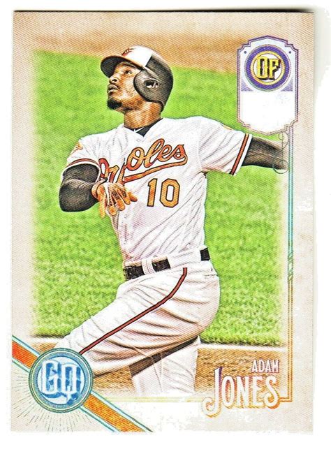 2018 Topps Gypsy Queen MISSING NAMEPLATE 42 ADAM JONES Baltimore