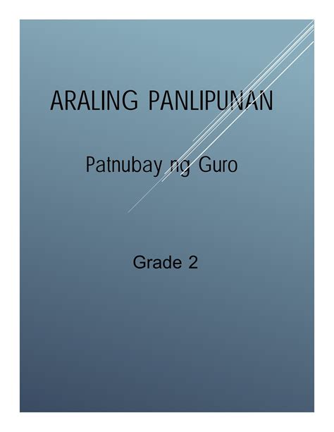 Araling Panlipunan Grade 2 Palawan Blogon Pahina 1 82 Online Na Pdf Pubhtml5