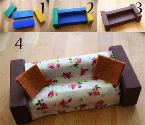 Como Hacer Mesa Sillas Y Muebles Miniatura Para Casa De Muñecas