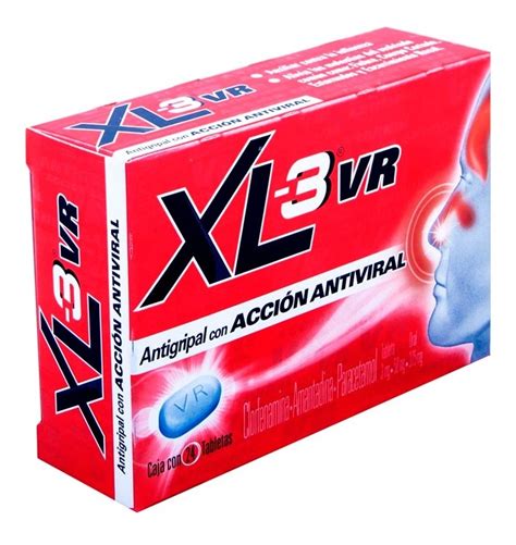 Xl 3 Vr Antigripal Antiviral Caja 24 Tabletas Genomma Lab MercadoLibre