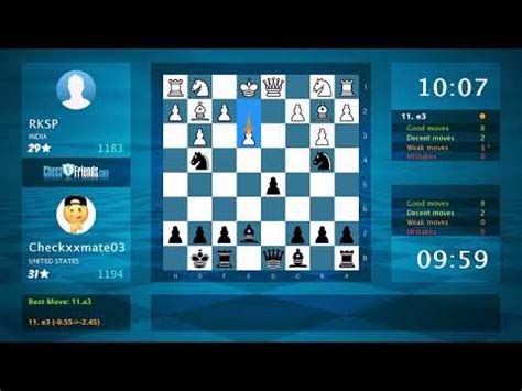 Chess Game Analysis RKSP Checkxxmate03 0 1 By ChessFriends