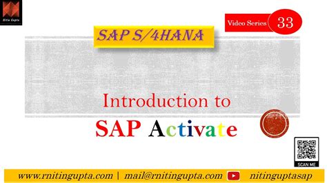 Introduction To Sap Activate Youtube