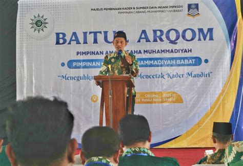 Pcm Babat Gelar Baitul Arqom Pimpinan Amal Usaha Muhammadiyah Di Ppi